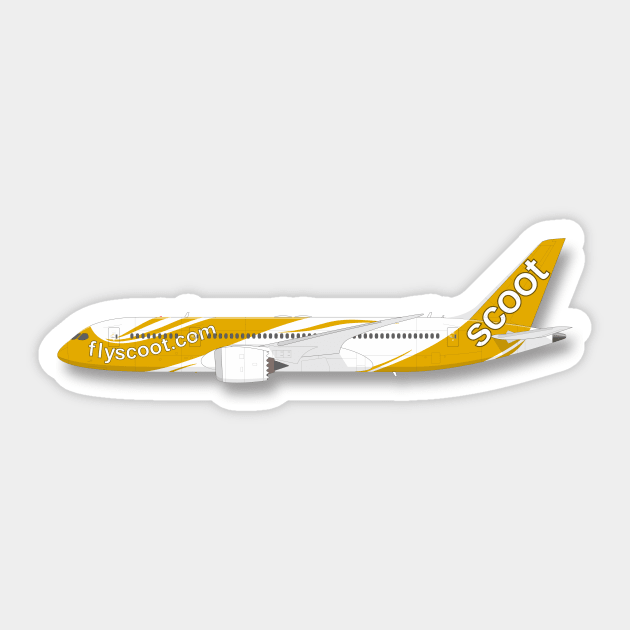 Boeing 787 Dreamliner Sticker by GregThompson